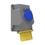 Bemis 3/32A. 90° Eğik P. Prizli Duvar Fiş IP44 BC1-3303-2238