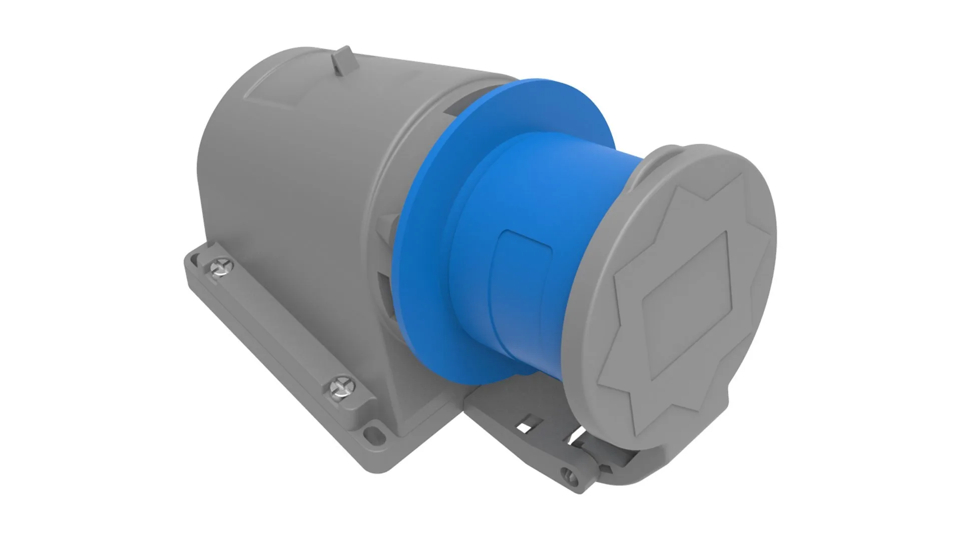 Bemis BC1-3403-2235 Bemis 3/32A. 90° Eğik Duvar Fiş (Yaylı Kapaklı) IP44 BC1-3403-2235