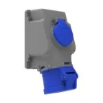 Bemis 3/32A. 90° Eğik P. Prizli Duvar Priz IP44 BC1-3403-2537