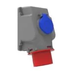 Bemis 4/32A. 90° Eğik P. Prizli Duvar Fiş IP44