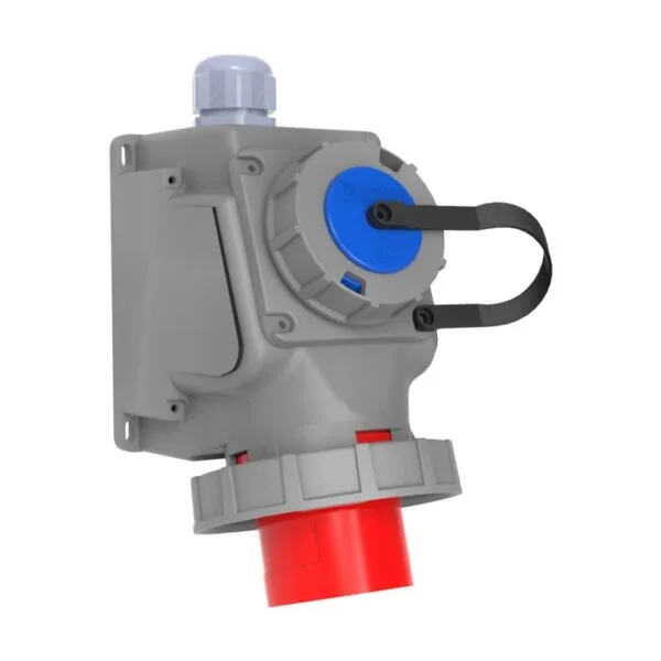 Bemis 4/32A. 90° Eğik M. Prizli Duvar Fiş IP67