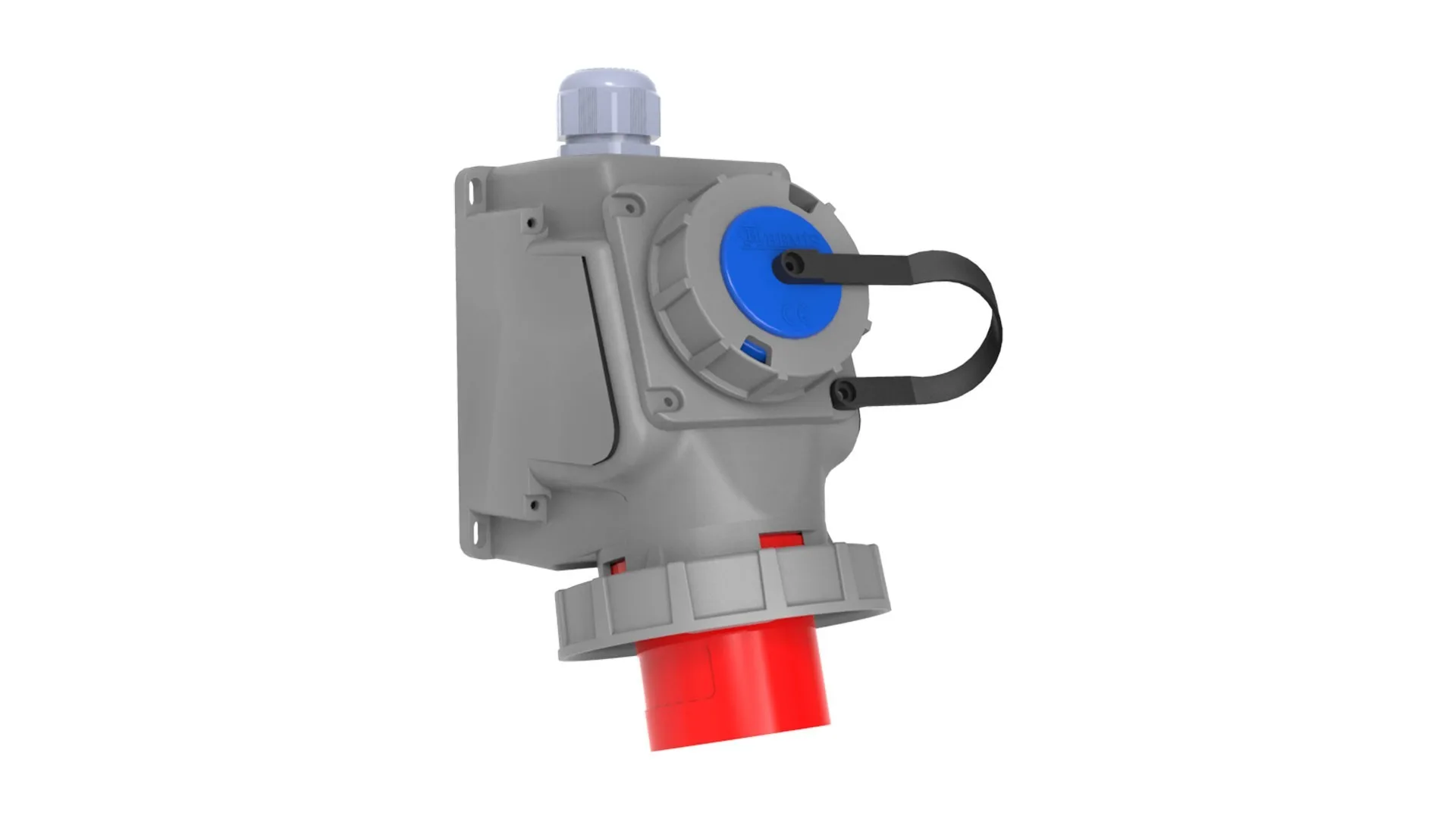 Bemis BC1-3504-7238 Bemis 4/32A. 90° Eğik M. Prizli Duvar Fiş IP67