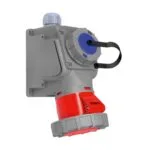 Bemis 4/32A. 90° Eğik M. Prizli Duvar Priz IP67