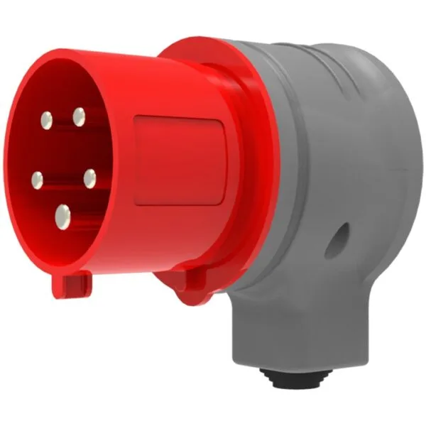 Bemis 5/32A. 90° Eğik Enversör Döner Fiş IP44