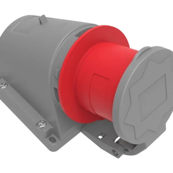 Bemis 5/32A. 90° Eğik Duvar Fiş (Yaylı Kapaklı) IP44