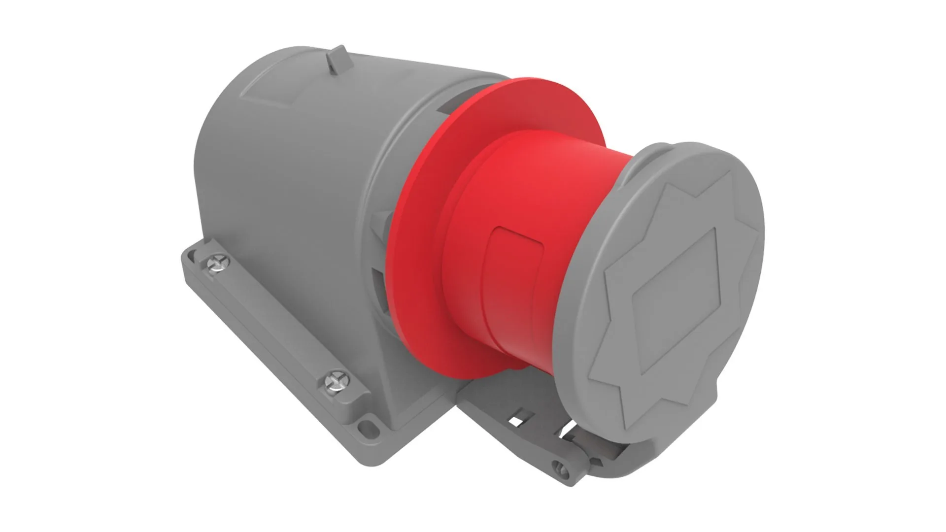 Bemis BC1-3505-2235 Bemis 5/32A. 90° Eğik Duvar Fiş (Yaylı Kapaklı) IP44