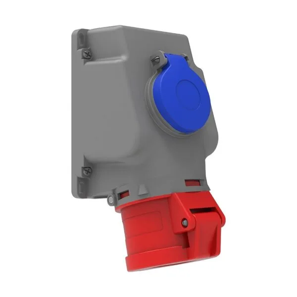 Bemis 5/32A. 90° Eğik P. Prizli Duvar Priz IP44