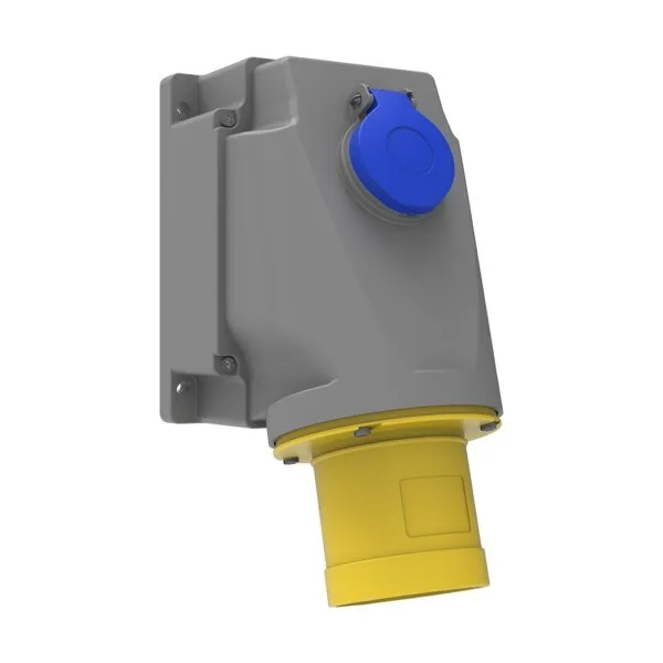 Bemis 3/63A. 90° Eğik P. Prizli Duvar Fiş IP44 BC1-4303-2238