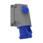 Bemis 3/63A. 90° Eğik P. Prizli Duvar Priz IP44 BC1-4403-2537