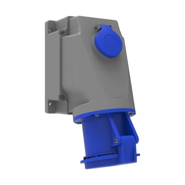 Bemis 3/63A. 90° Eğik P. Prizli Duvar Priz IP44 BC1-4403-2537