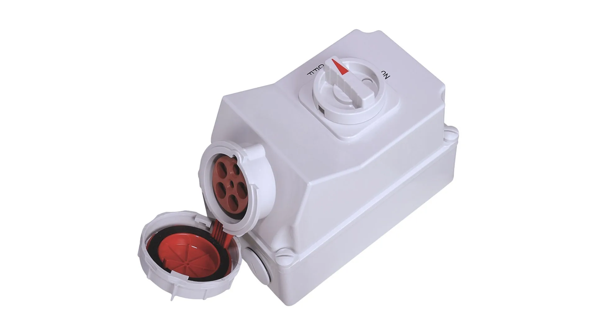 BC1-4505-7540 Bemis 5/63A. 90° Eğik Duvar Priz IP67 BC1-4505-7540