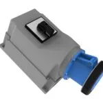 Bemis 3/125A. 90° Eğik Pako Şalterli Duvar Prizi IP65 BC1-6403-7550