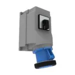 Bemis 3/125A. 90° Eğik Pako Şalterli Duvar Prizi IP65 BC3-6403-7550