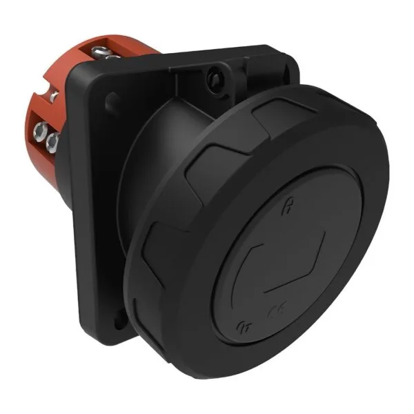 Bemis 4/125A. 45° Eğik Makine Priz IP67 BCS-6504-7420