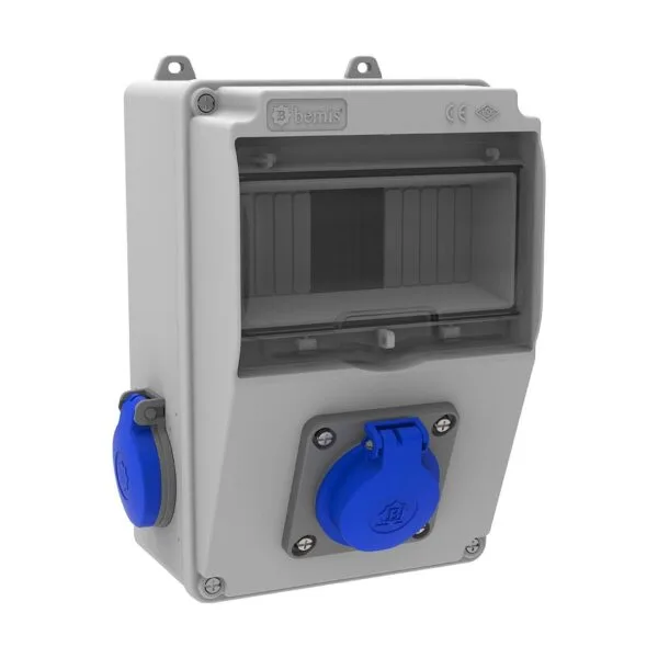 Bemis 1/16A. 220V. 1 Ad. M.p. Ön - 1/16A. 220V. 2 Ad. Yan IP44 BD5-2103-2020