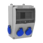 Bemis 1/16A. 220V. 2 Ad. Ön - 1/16A. 220V. 2 Ad. Yan IP44 BD5-2202-2020