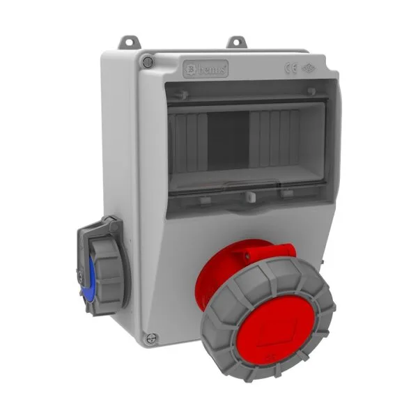 Bemis 4/32A. 380V. 1 Ad. Ön - 1/16A. 220V. 2 Ad. Yan IP66 BD5-6124-2020