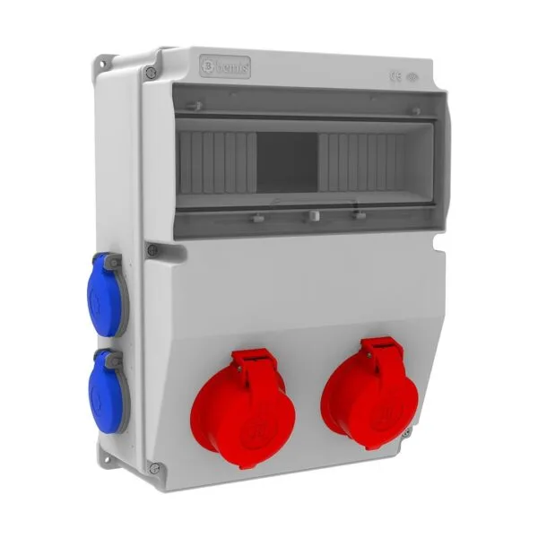 Bemis 3/25A. 380V. 2 Ad. Ön - 1/16A. 220V. 4 Ad. Yan IP44 BD6-2205-4020