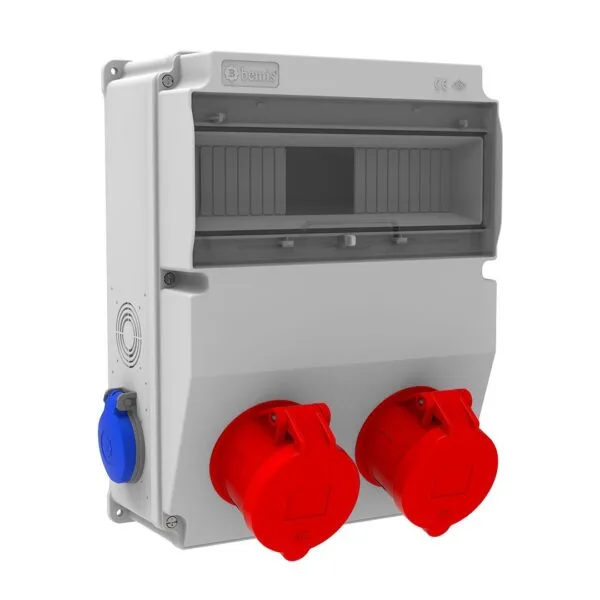 Bemis 4/32A. 380V. 2 Ad. Ön - 1/16A. 220V. 2 Ad. Yan IP44 BD6-2228-2020