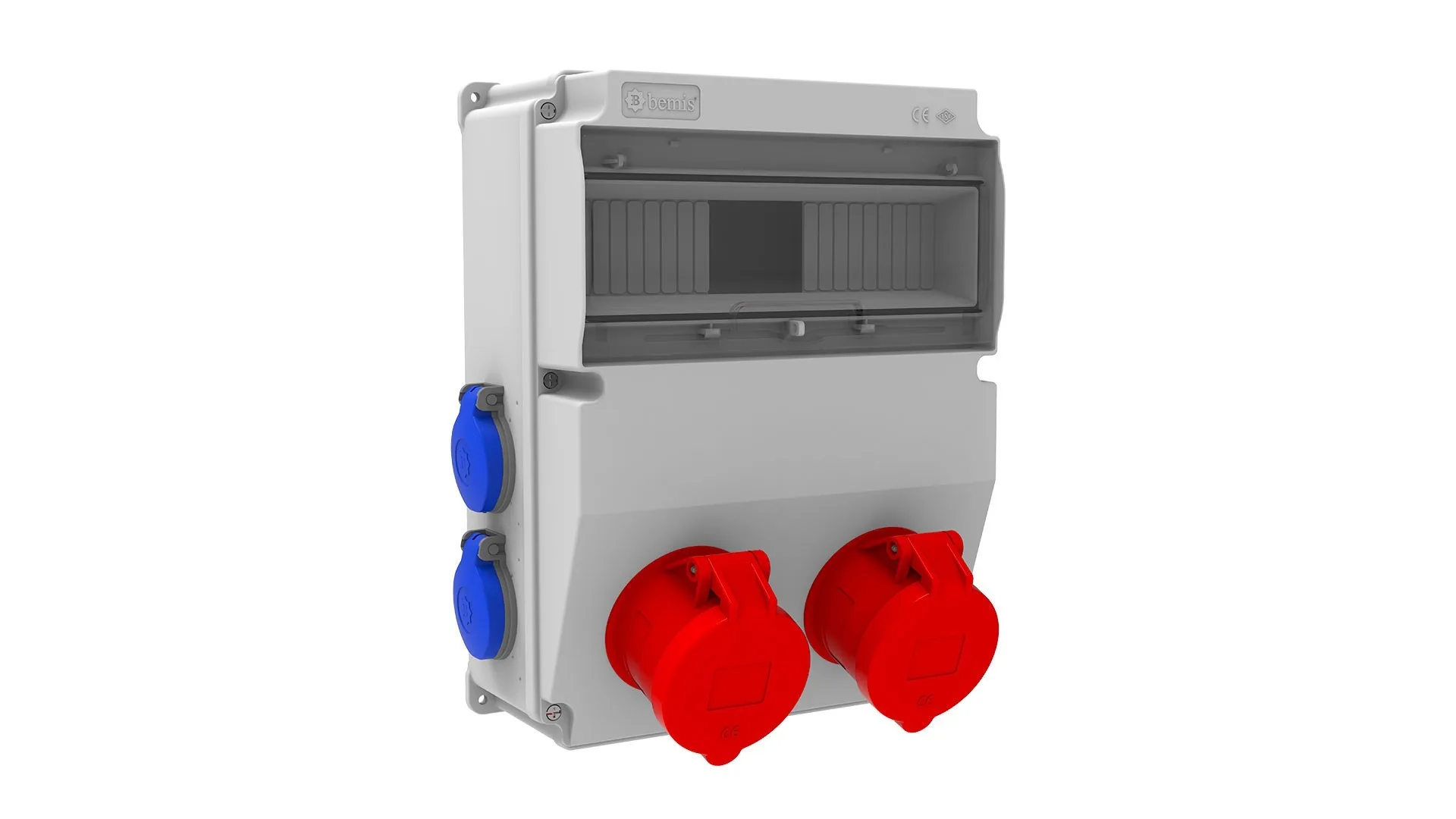 Bemis BD6-2234-4020 Bemis 5/32A. 380V. 2 Ad. Ön - 1/16A. 220V. 4 Ad. Yan IP44 BD6-2234-4020