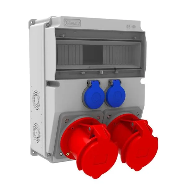 Bemis 5/63A. 380V. 2 Ad. Ön - 1/16A. 220V. 2 Ad. Yan IP44 BD6-2249-2020