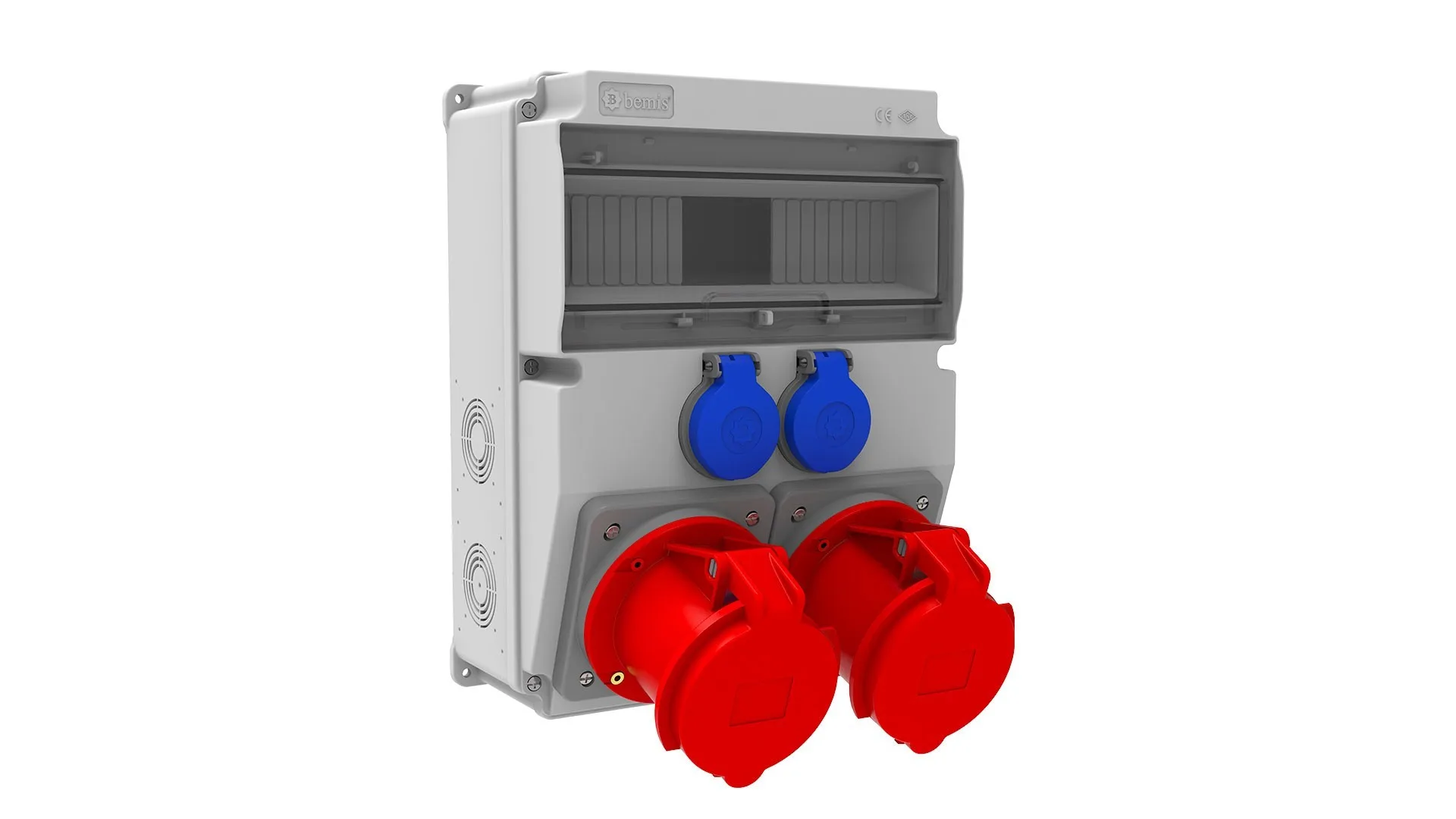 Bemis BD6-2249-2020 Bemis 5/63A. 380V. 2 Ad. Ön - 1/16A. 220V. 2 Ad. Yan IP44 BD6-2249-2020