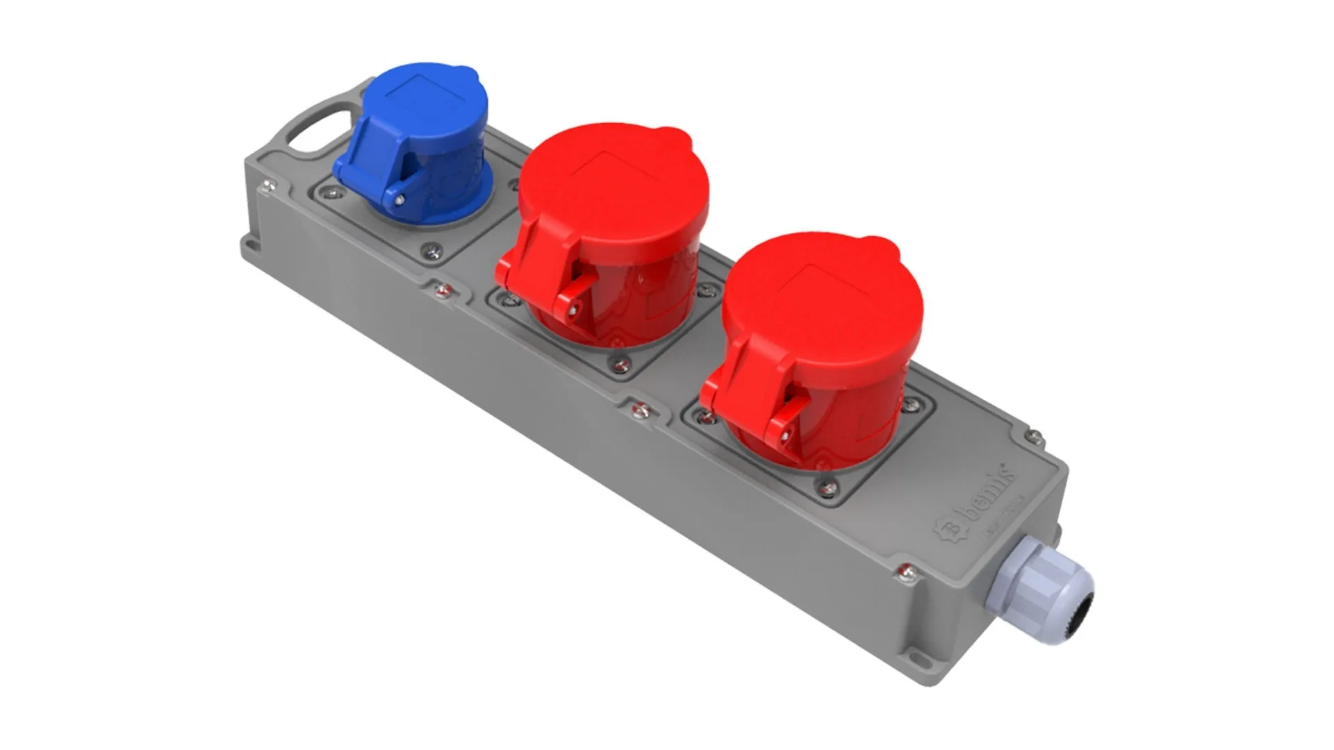 Bemis 5/32A. 380V. 2 Ad. + 3/16A. 220V. 1 Ad. IP44