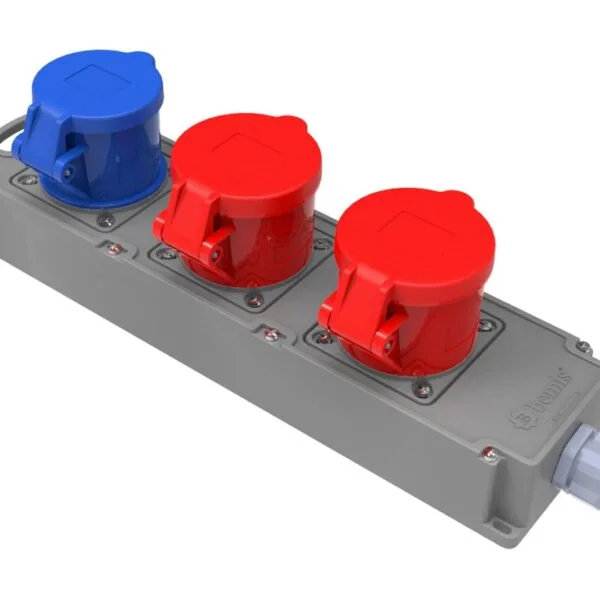 Bemis 5/32A. 380V. 2 Ad. + 3/32A. 220V. 1 Ad. IP44