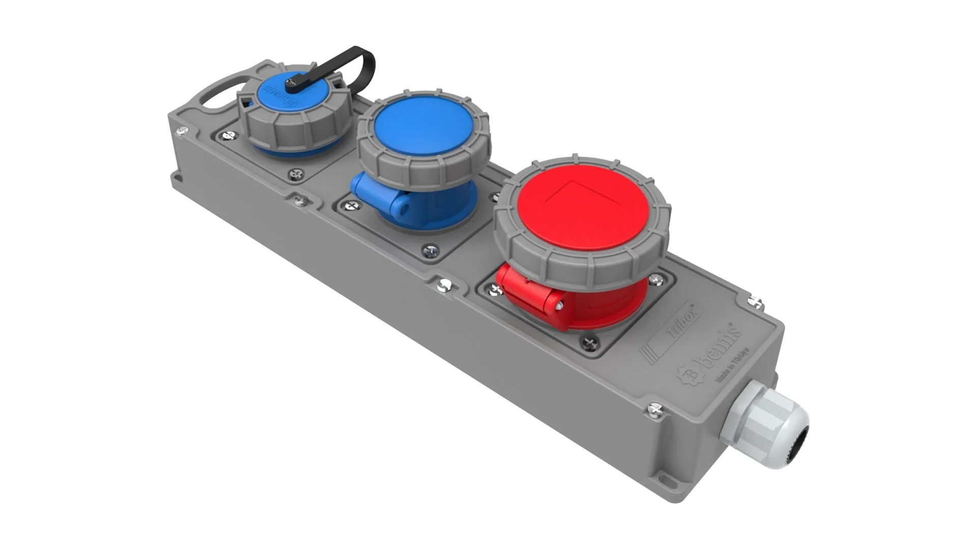 Bemis 5/16A. 380V. 1 Ad. + 3/16A. 220V. 1 Ad. + 1/16A. 220V. 1 Ad. IP67