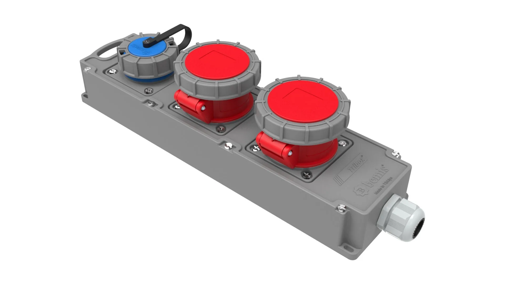 Bemis 5/16A. 380V. 2 Ad. + 1/16A. 220V. 1 Ad. IP67