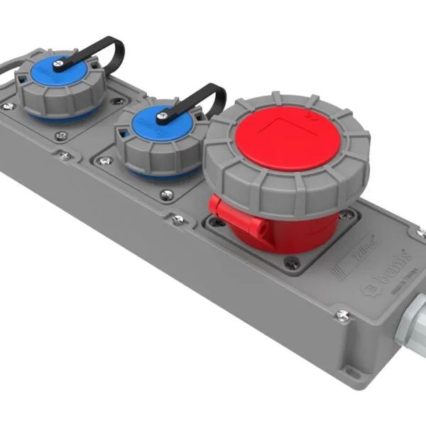 Bemis 5/32A. 380V. 1 Ad. + 1/16A. 220V. 2 Ad. IP67