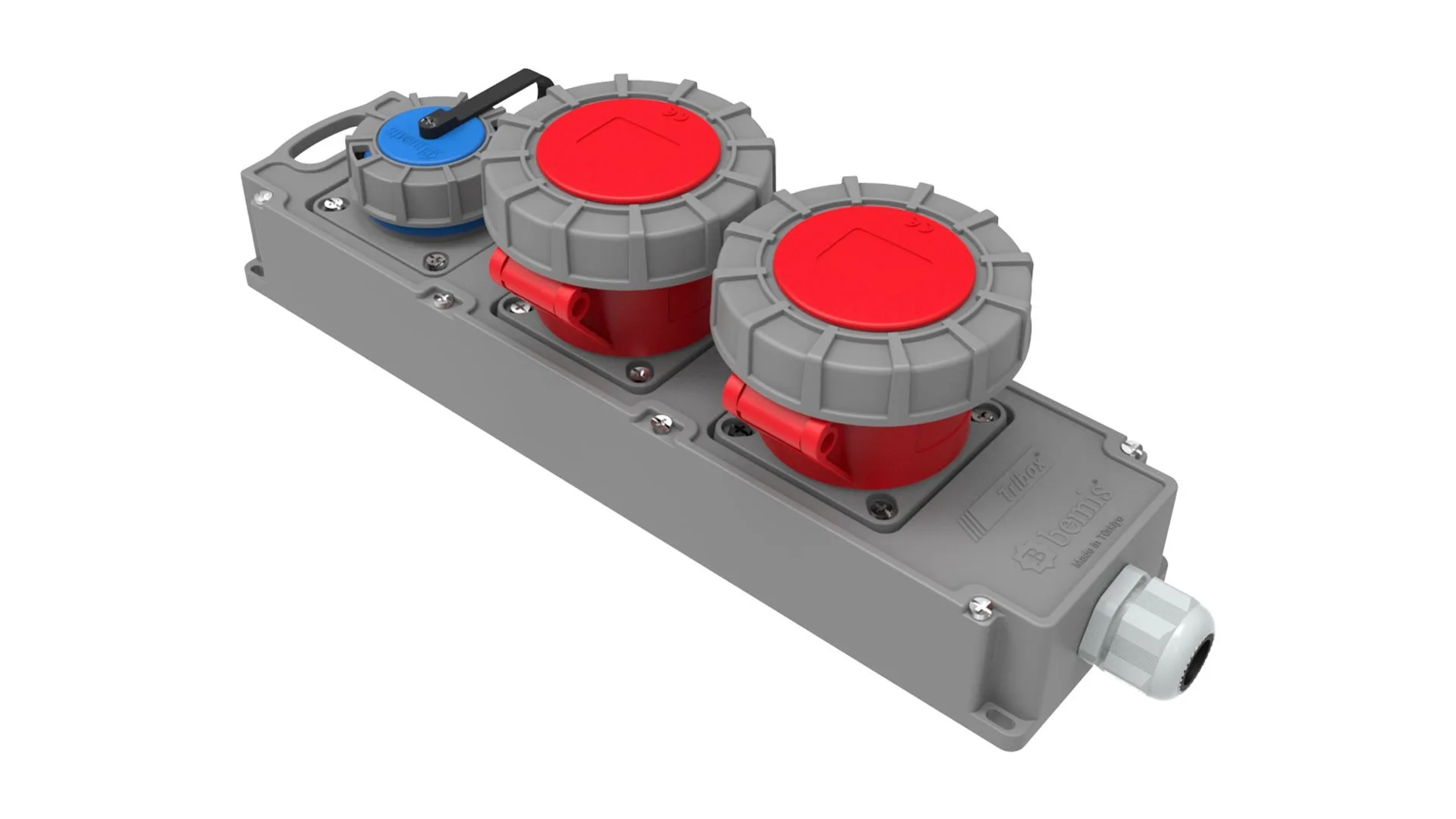 Bemis 5/32A. 380V. 2 Ad. + 1/16A. 220V. 1 Ad. IP67