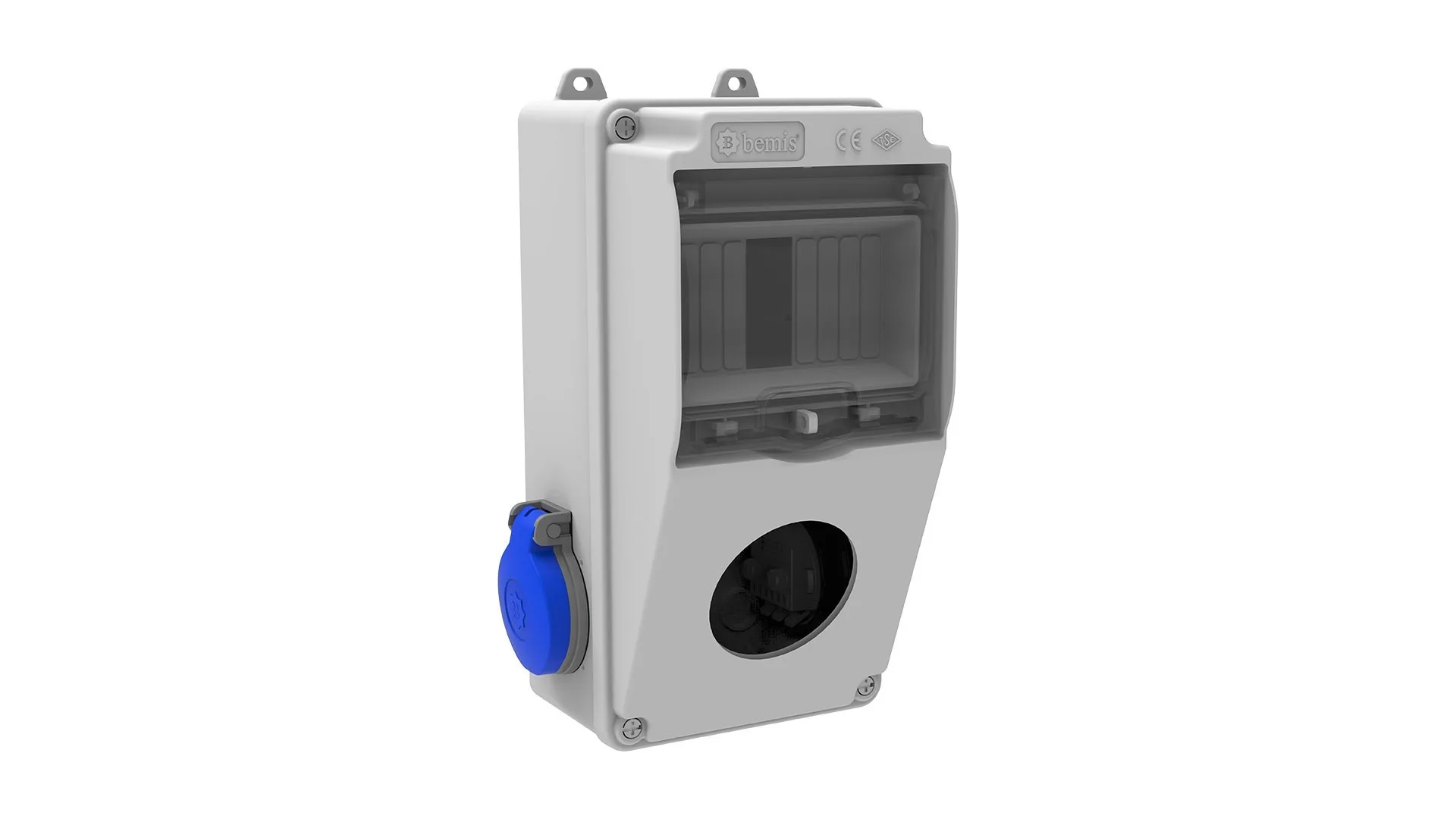 Bemis BH1-2101-2020 Bemis Ön 1 Ad.delikli 1/16A 220V 2 Ad. Yan IP44 BH1-2101-2020