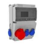 Bemis 5/16A. 380V. 1 Ad. Ön - 1/16A. 220V. 2 Ad. Ön - 1/16A. 220V. 2 Ad. Yan IP44 BH2-2118-2022