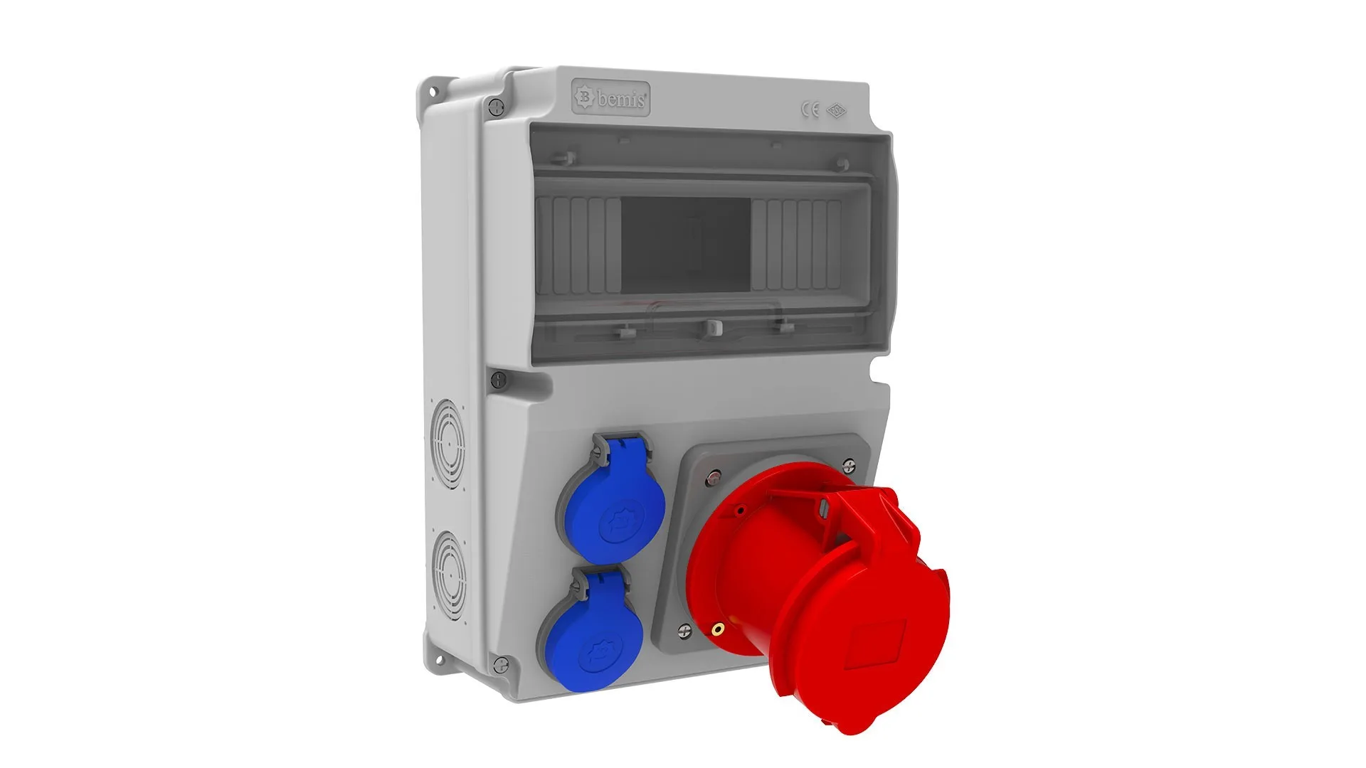 Bemis BH2-2149-2020 Bemis 5/63A. 380V. 1 Ad. Ön - 1/16A. 220V. 2 Ad. Ön IP44 BH2-2149-2020