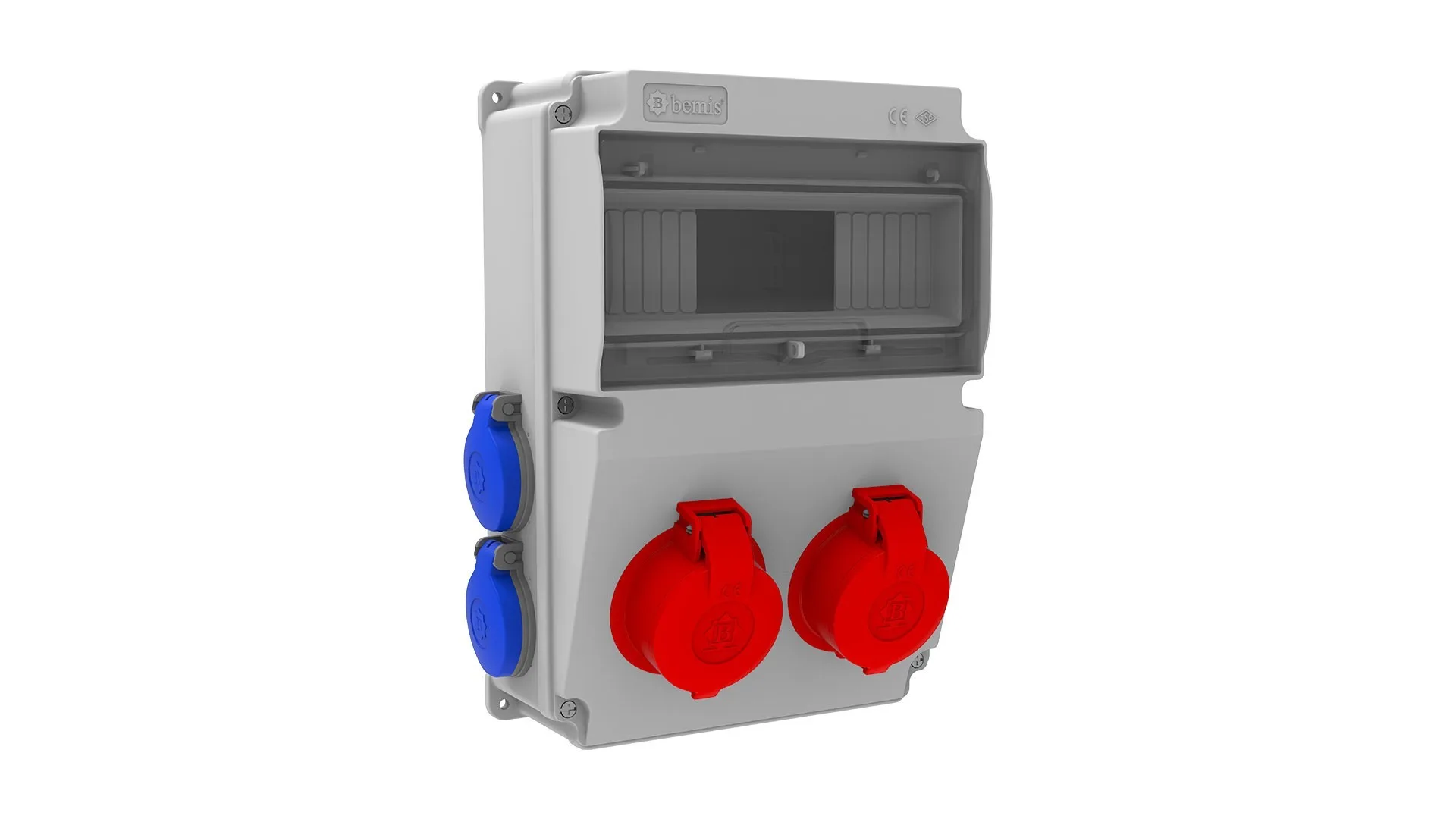 Bemis BH2-2205-4020 Bemis 3/25A. 380V. 2 Ad. Ön - 1/16A. 220V. 4 Ad. Yan IP44 BH2-2205-4020