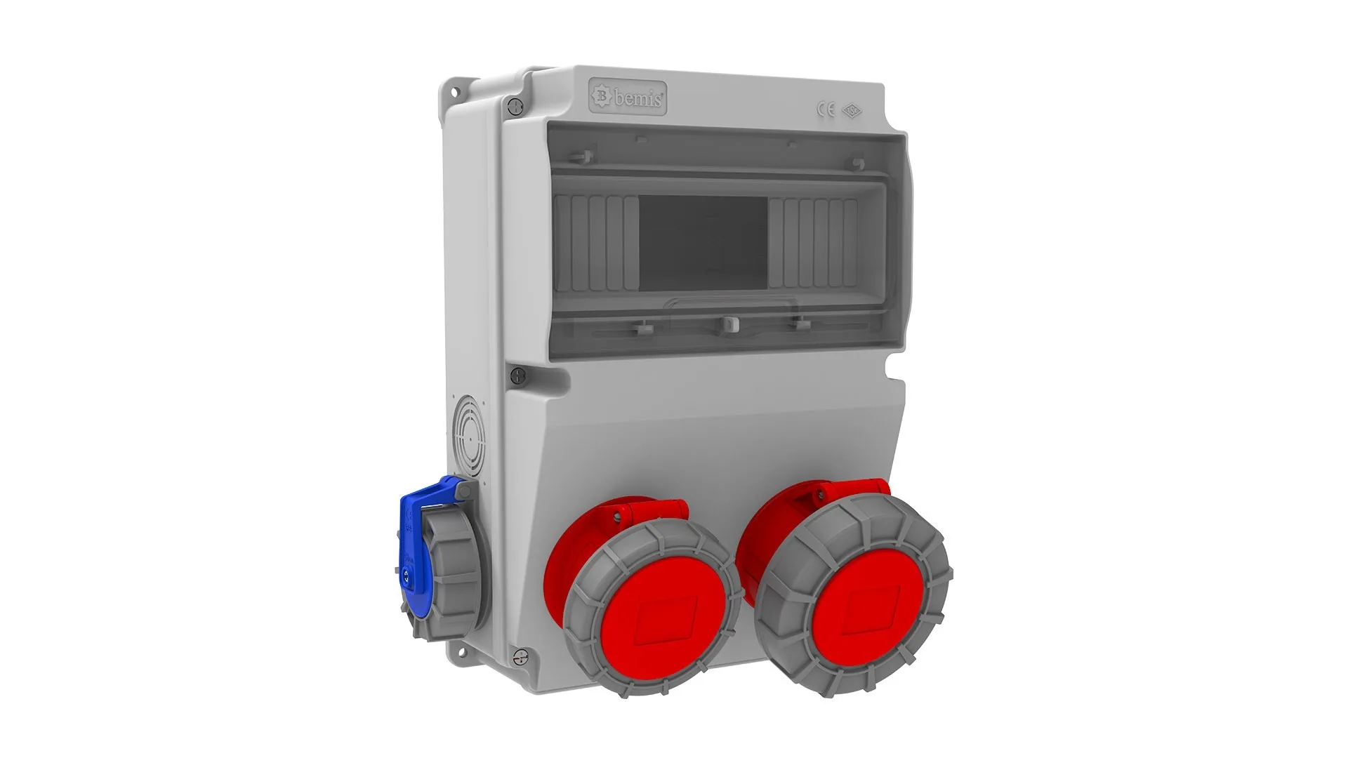 Bemis BH2-6130-1142 Bemis 5/32A. 380V. 1 Ad. Ön 5/16A. 380V. 1 Ad. Ön 1/16A. 220V. 2 Ad. Yan IP66 BH2-6130-1142