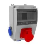 Bemis 4/16A. 380V. 1 Ad. Ön - 1/16A. 220V. 2 Ad. Yan - 1/16A. 220V. 2 Ad. Alt IP44 BH5-2112-4020