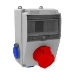 Bemis 5/16A. 380V. 1 Ad. Ön - 1/16A. 220V. 2 Ad. Yan - 1/16A. 220V. 2 Ad. Alt IP44 BH5-2118-4020