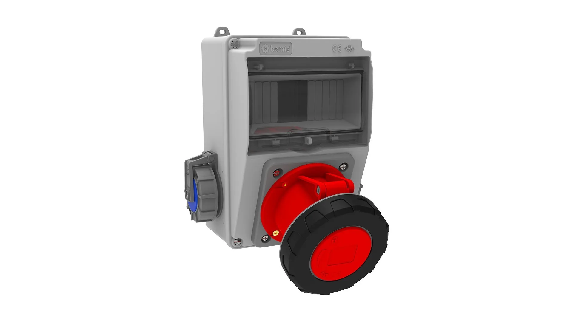 Bemis BH5-6140-2020 Bemis 4/63A. 380V. 1 Ad. Ön - 1/16A. 220V. 2 Ad. Yan IP66 BH5-6140-2020