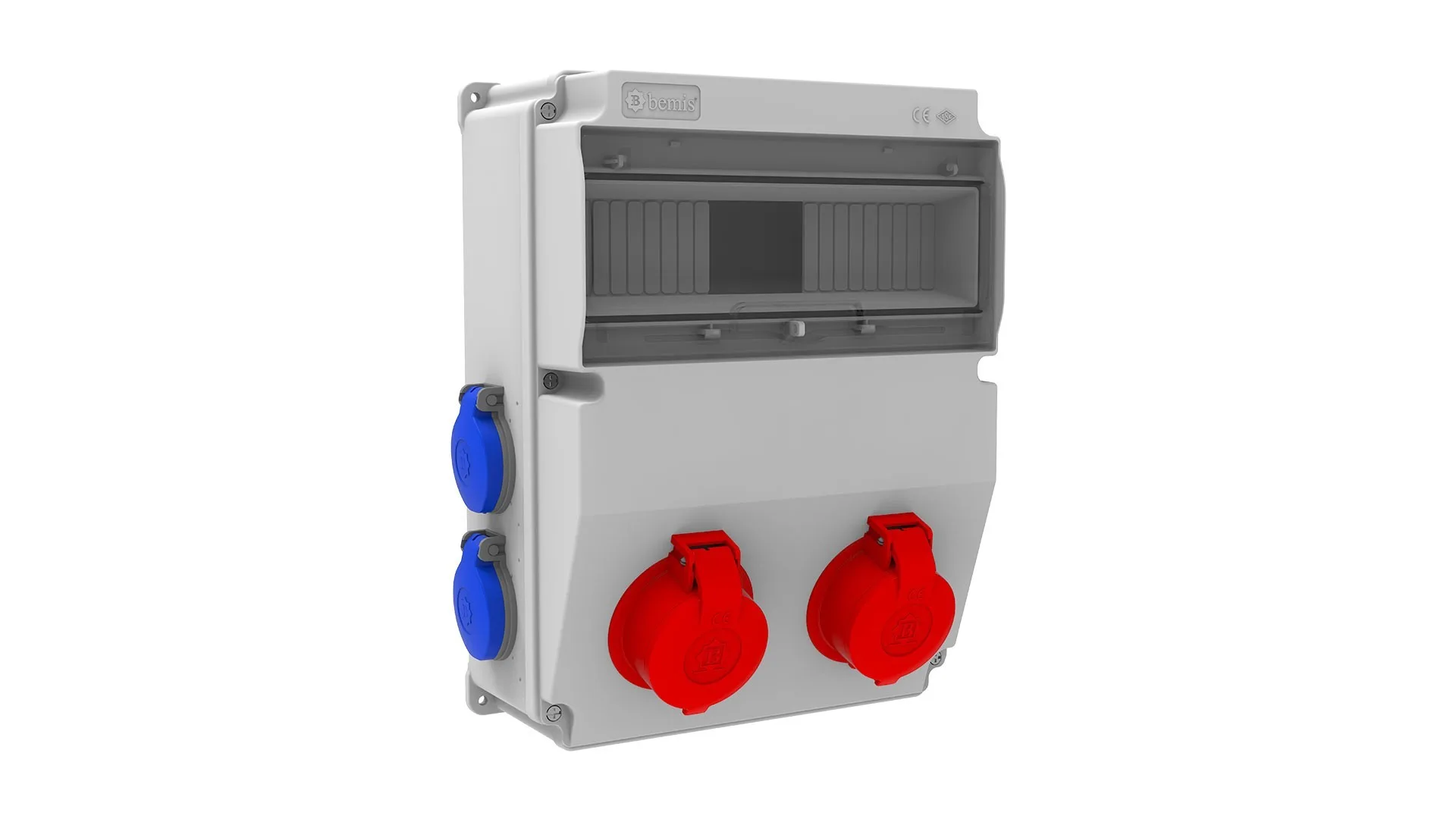 Bemis BH6-2205-4020 Bemis 3/25A. 380V. 2 Ad. Ön - 1/16A. 220V. 4 Ad. Yan IP44 BH6-2205-4020