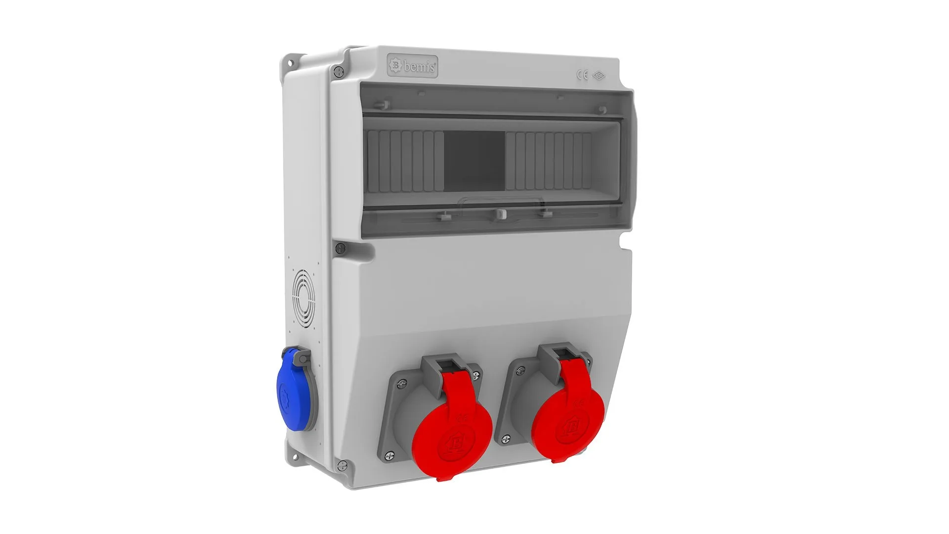 Bemis BH6-2212-2020 Bemis 4/16A. 380V. 2 Ad. Ön - 1/16A. 220V. 2 Ad. Yan IP44 BH6-2212-2020