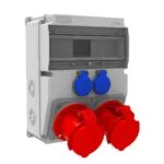 Bemis 5/63A. 380V. 2 Ad. Ön - 1/16A. 220V. 2 Ad. Yan IP44 BH6-2249-2020