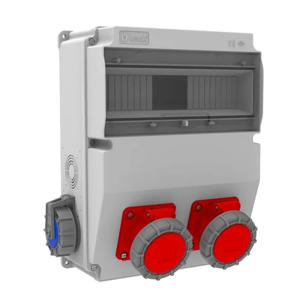 Bemis 4/16A. 380V. 2 Ad. Ön - 1/16A. 220V. 2 Ad. Yan IP66 BH6-6208-2020