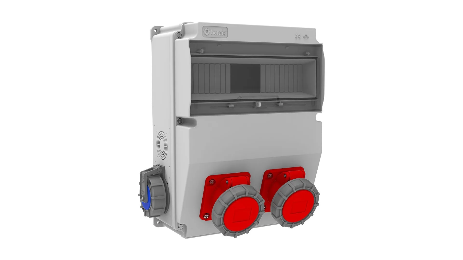 Bemis BH6-6208-2020 Bemis 4/16A. 380V. 2 Ad. Ön - 1/16A. 220V. 2 Ad. Yan IP66 BH6-6208-2020