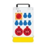 Bemis 5/16A 380V IP44 2 Adet 1/16A 220V IP44 6 Adet Prizli Şalterli Kulplu Destek Ayaklı Powerbox IP44