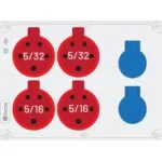 Bemis 5/32A 380V IP44 2 Adet 5/16A 380V IP44 2 Adet 1/16A 220V IP44 2 Adet Prizli Kulpsuz Powerbox IP44