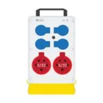 Bemis 5/32A 380V IP44 2 Adet 1/16A 220V IP44 4 Adet Prizli Termal Sigortalı Kulplu Destek Ayaklı Powerbox IP44