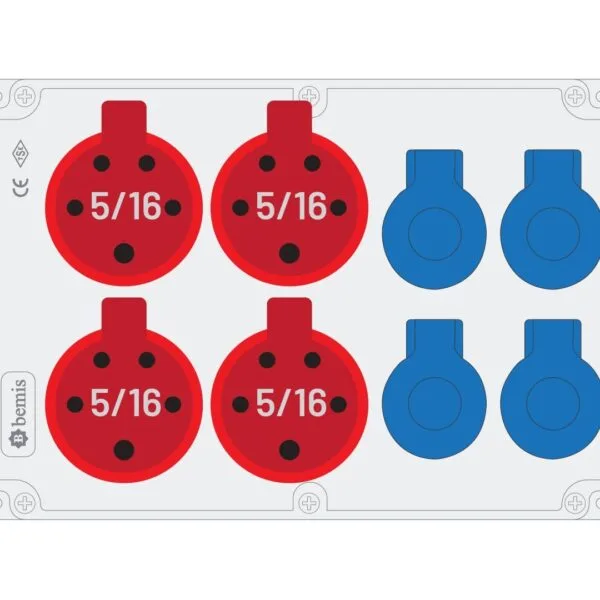 Bemis 5/16A 380V IP44 4 Adet 1/16A 220V IP44 4 Adet Prizli Kulpsuz Powerbox IP44