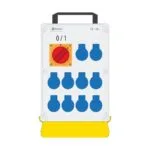 Bemis 1/16A 220V IP44 10 Adet Prizli Şalterli Kulplu Destek Ayaklı Powerbox IP44